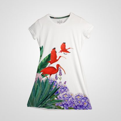 Vestido – Corocoras (Eudocimus ruber) Talla S - Imagen 2