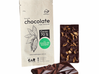 Chocolatina con trozos de banano deshidratado- 40 g